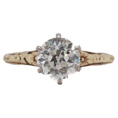 Circa 1900s GIA 1.54ct Old European Diamond Engagement Ring - VEG#35a
