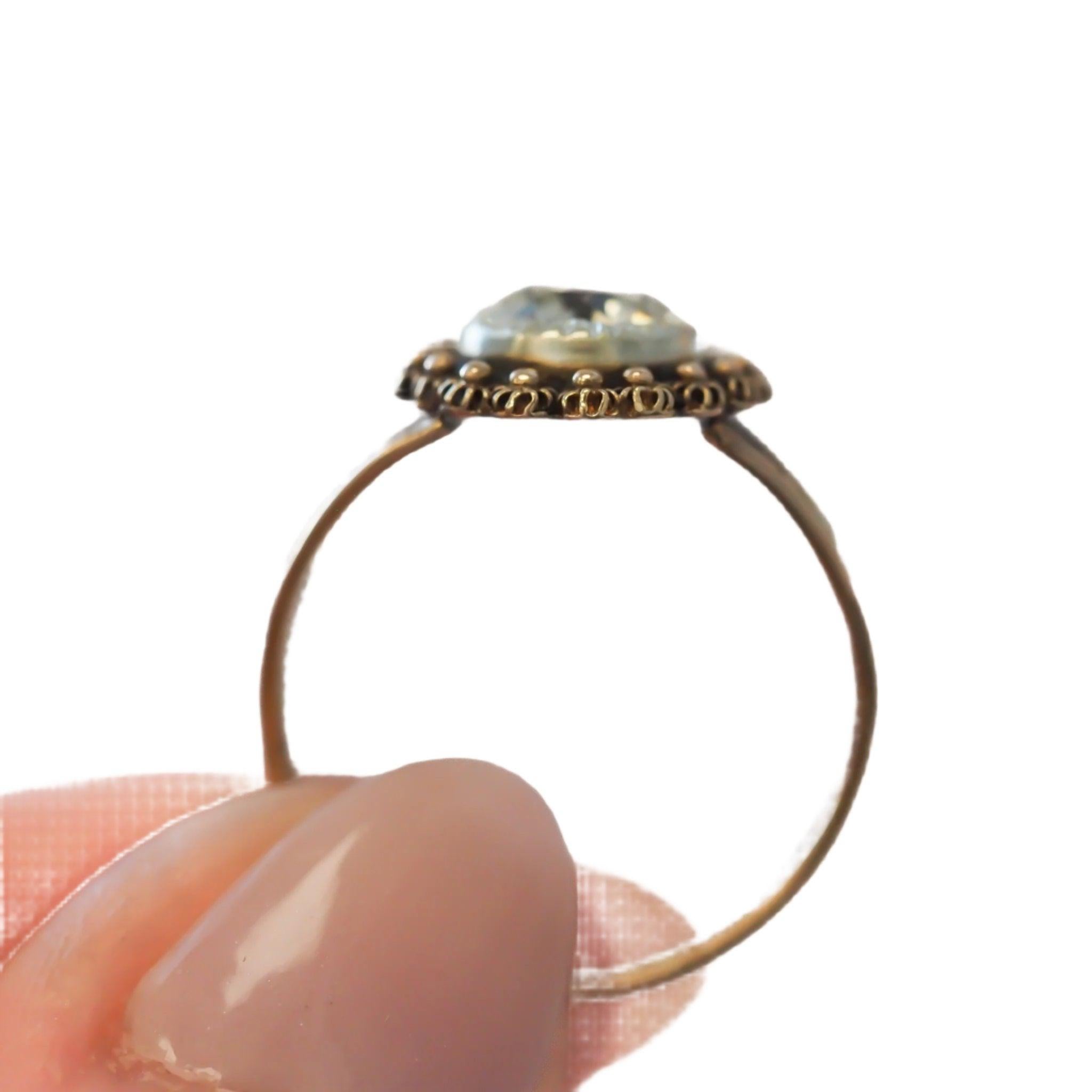 Circa 1900s GIA 1.62ct Old European Diamond Engagement Ring In Good Condition For Sale In Hicksville, NY