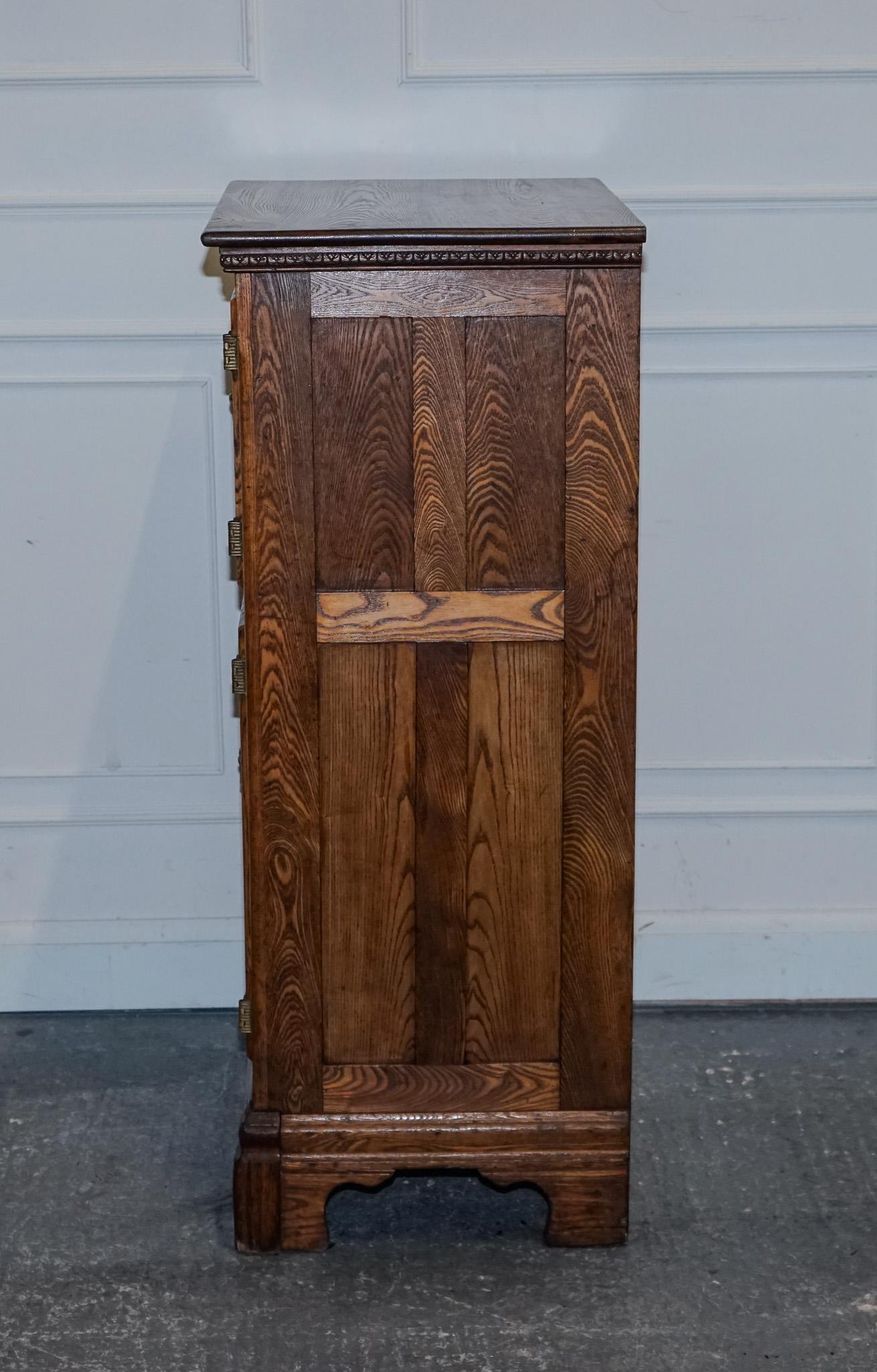 CIRCA 1900'S LARGE NORTH AMERiCAN ALASKA MUSKEGON OAK LARDER ICE BOX COLLECTABLE For Sale 11
