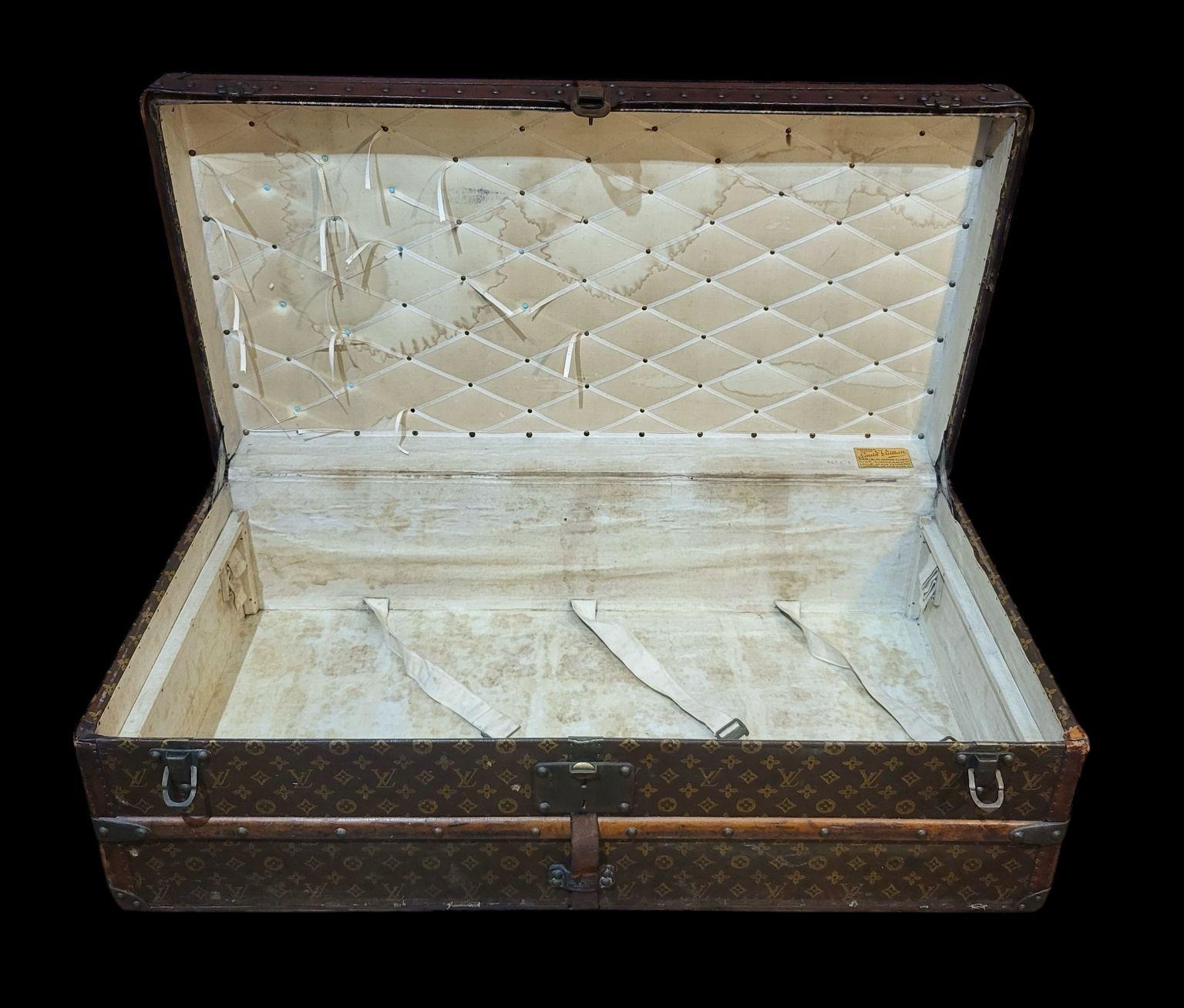Circa 1900’s Louis Vuitton Steamer Trunk Originally Owned By Steel Baron 4