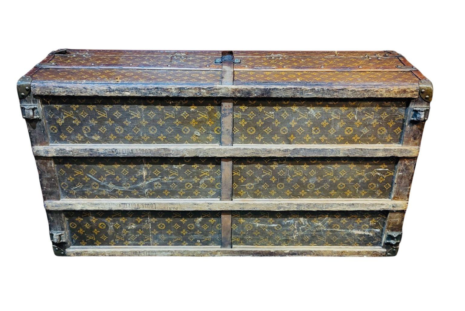 Circa 1900’s Louis Vuitton Steamer Trunk Originally Owned By Steel Baron 7