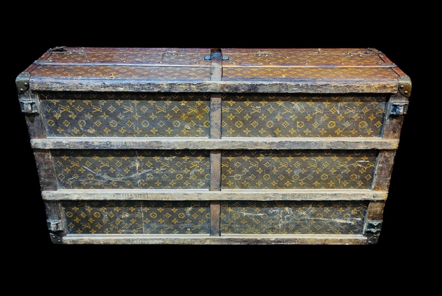 Circa 1900’s Louis Vuitton Steamer Trunk Originally Owned By Steel Baron 8