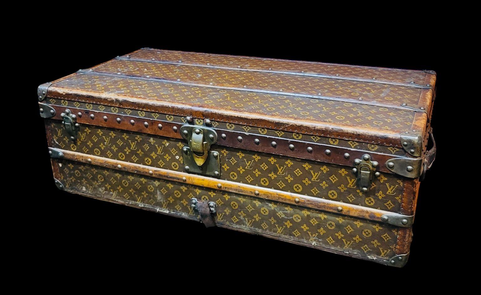 Circa 1900’s Louis Vuitton Steamer Trunk Originally Owned By Steel Baron 1