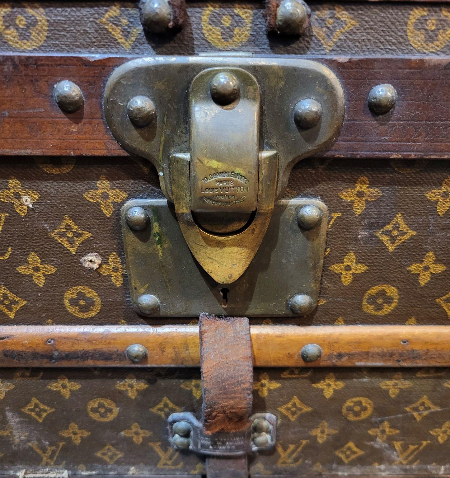 Circa 1900’s Louis Vuitton Steamer Trunk Originally Owned By Steel Baron 2