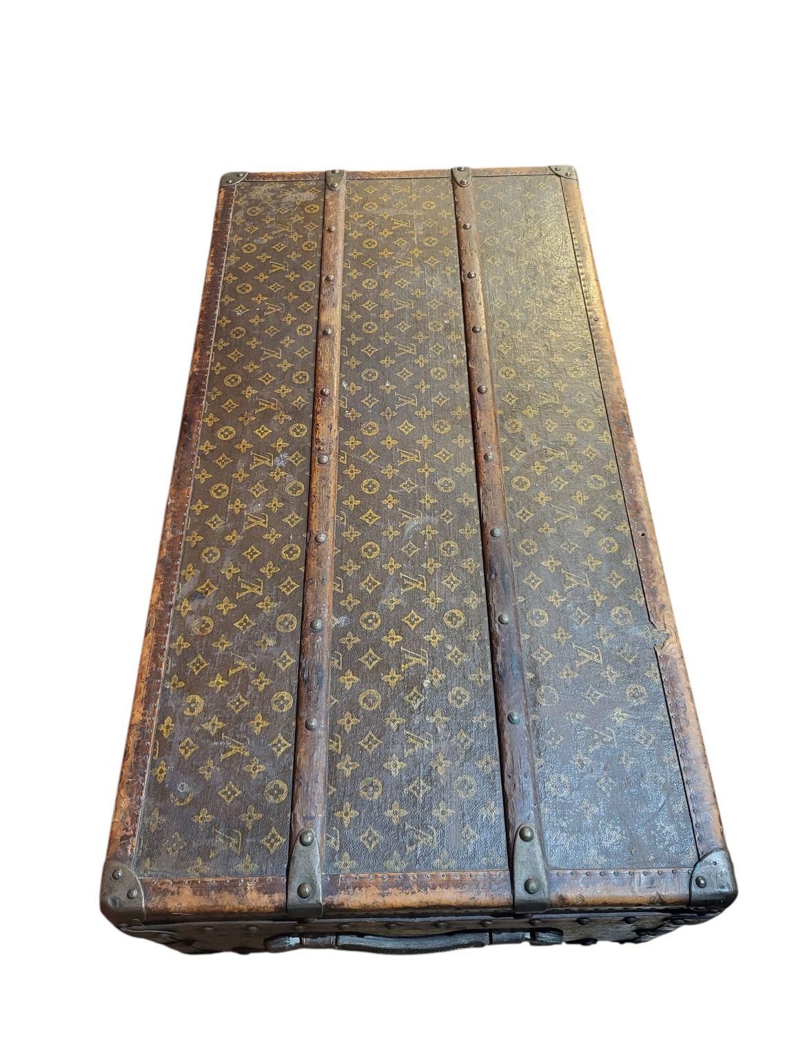 Circa 1900’s Louis Vuitton Steamer Trunk Originally Owned By Steel Baron 3