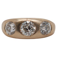 Circa 1900s Old European Brilliant Diamond Engagement Ring