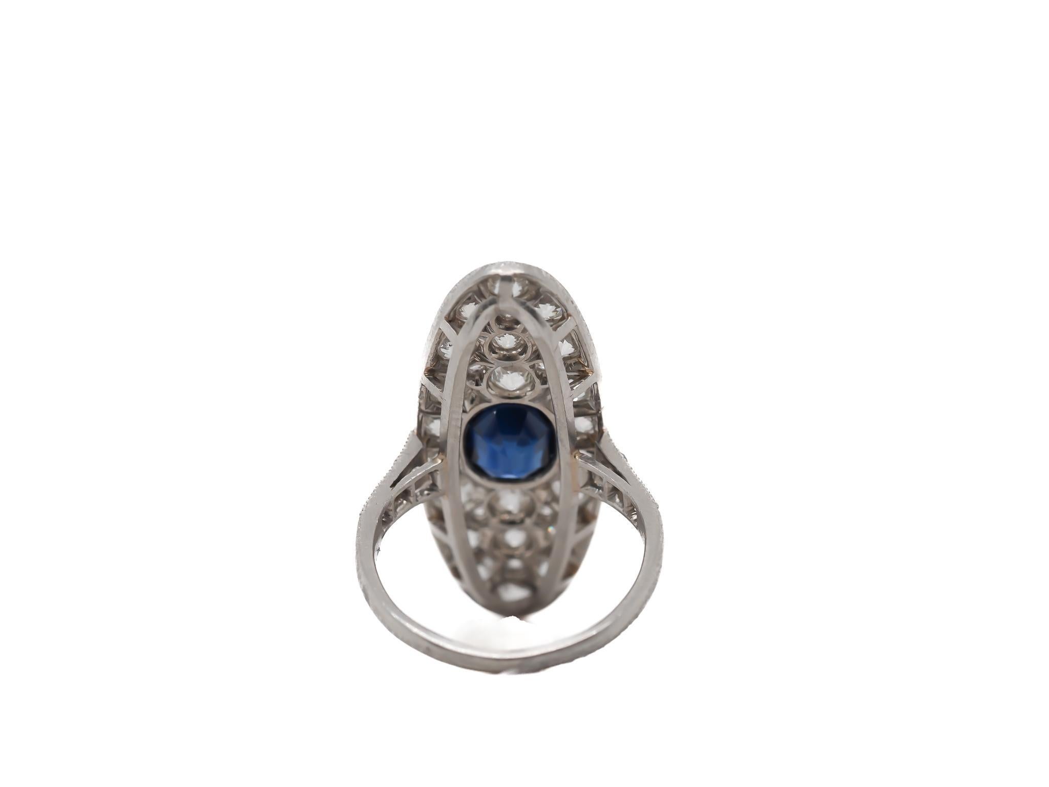 Circa 1900s Platinum GIA Unheated “Royal Blue” Sapphire Diamond Ring - VEG#70b

Item Details:
Year: 1900s
Ring Size: 5
Metal Type: Platinum [Hallmarked, and Tested]
Weight: 6.0 grams

Center Sapphire Details:

GIA Report#:6237552909
Weight: 1.40ct