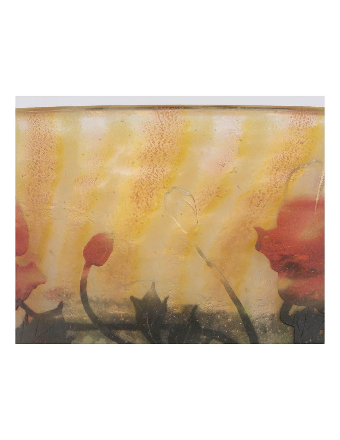 Circa 1905 - DAUM Nancy, Glass bowl For Sale 8