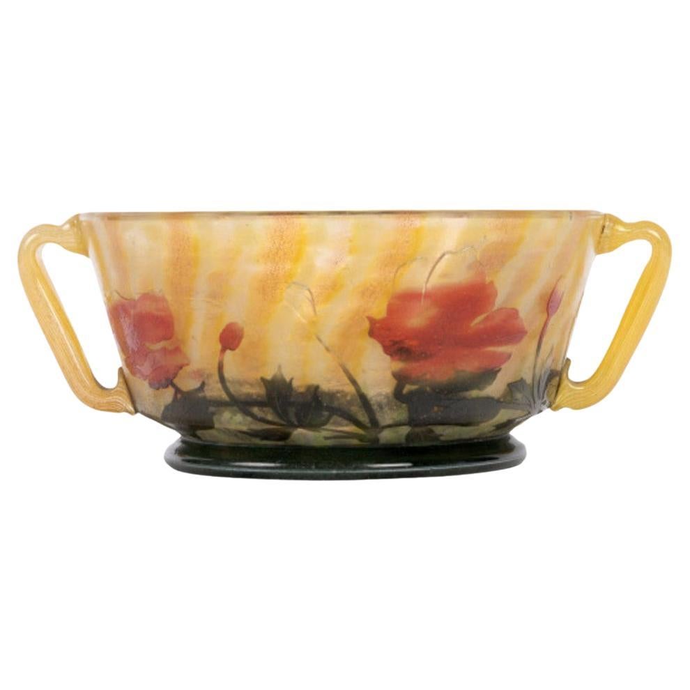 Circa 1905 - DAUM Nancy, Glass bowl For Sale