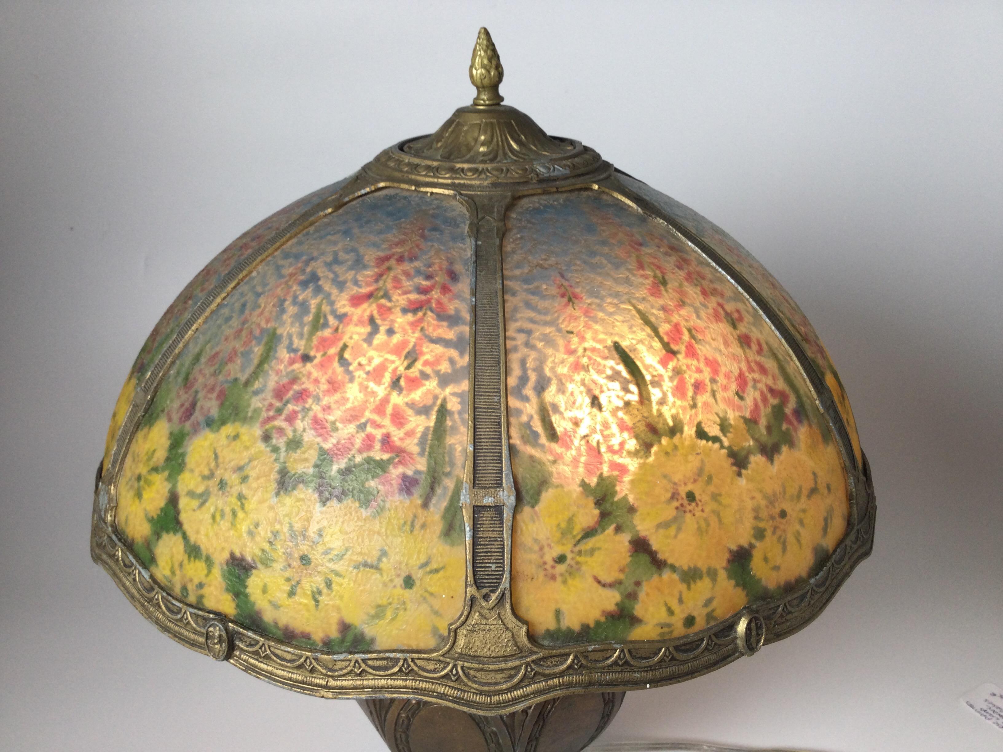 hand painted glass lamps
