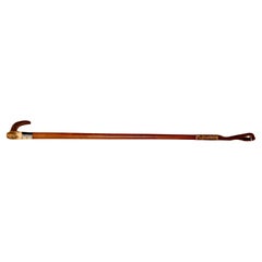 Circa 1907 riding Crop with Sterling Collar