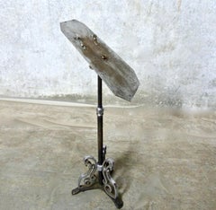 Freestanding Adjustable Nickel-Plated Shoe Display Stands, circa 1910