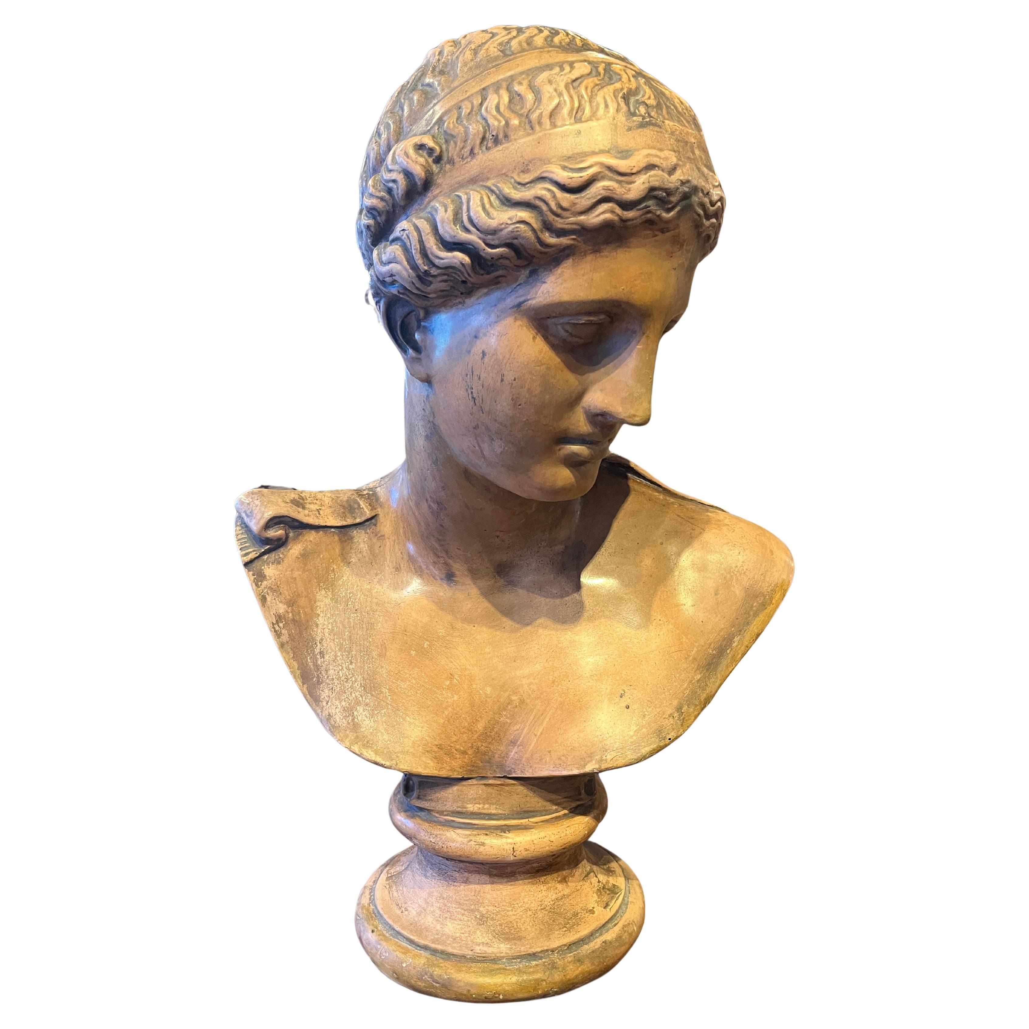 Circa 1910 Buste en terre cuite d'après la Vénus de Milo en vente