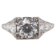 Circa 1910 GIA 1,11 ct D Couleur Vieille Europe  Bague de fiançailles avec diamant - VEG#27b