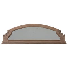 Circa 1910 Honey Wood Louis XVI Style Overmantel Mirror