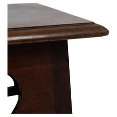 Art Nouveau Stool, Mahogany Wood, French Craftsmanship, 1910s