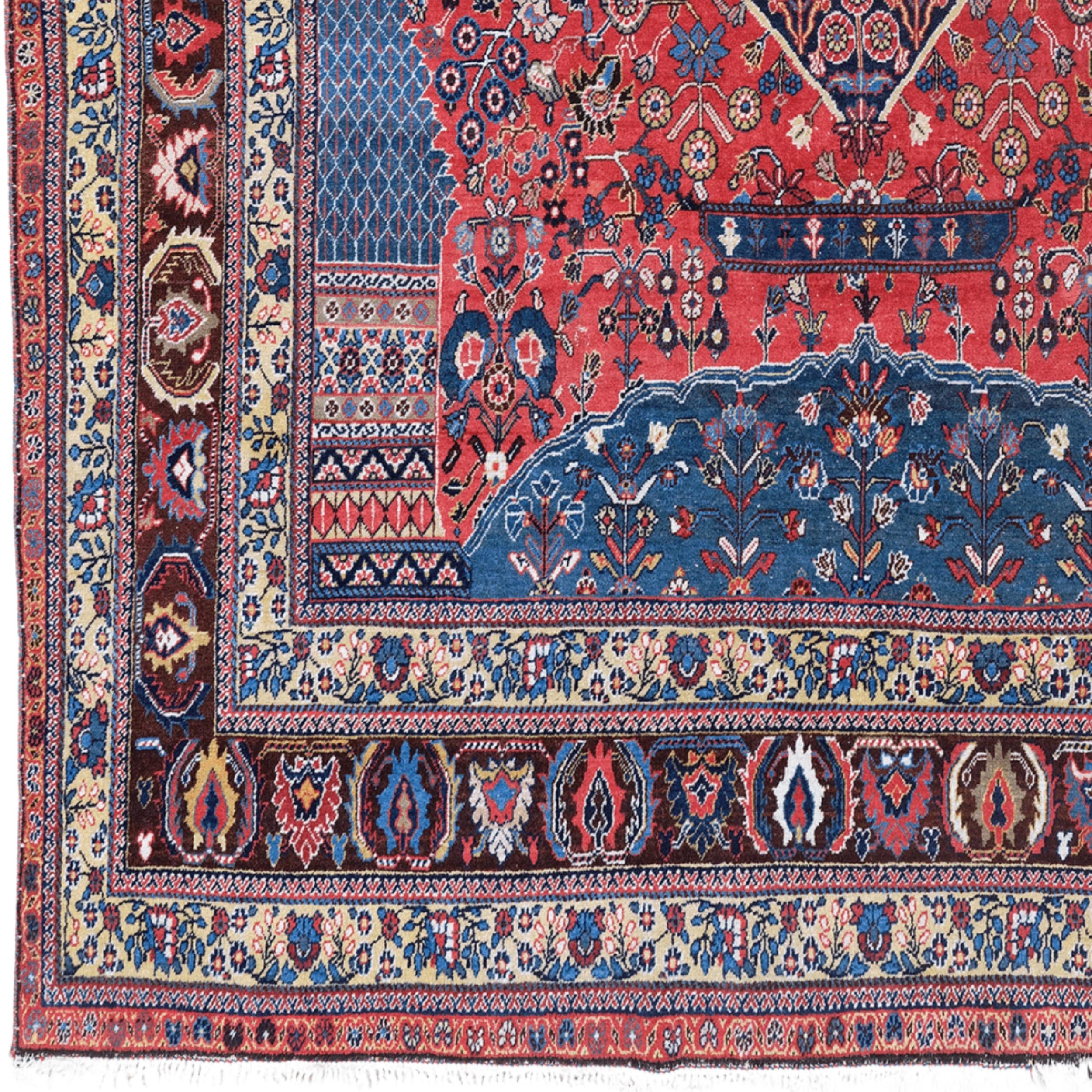 Wir haben es hier mit einem prächtigen nordpersischen Teppich zu tun. Dieser Khaskuli-Teppich besticht durch seine satten Farben und komplizierten Motive. Er ist eines der schönsten Beispiele der traditionellen persischen Teppichkunst und stammt aus