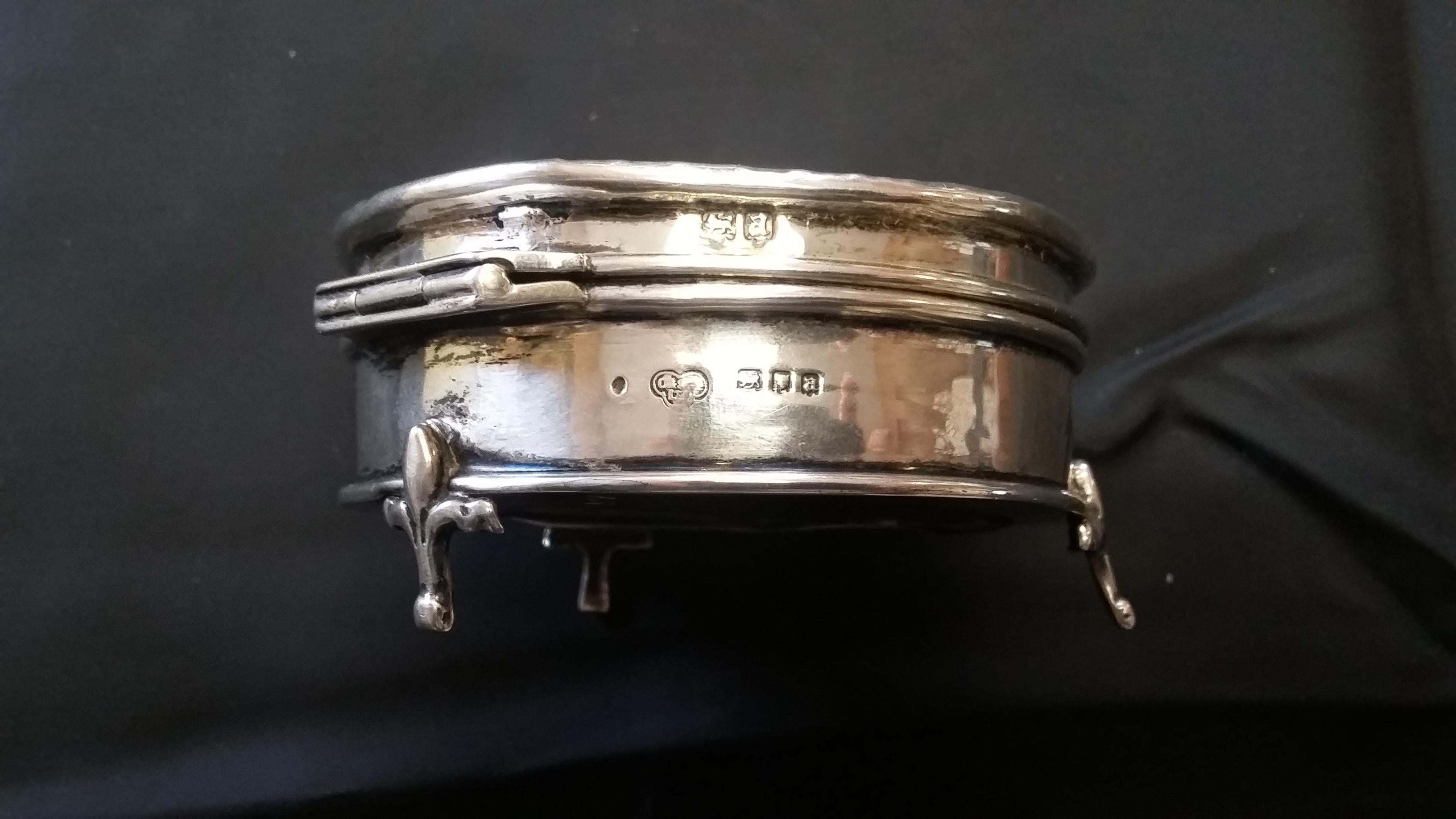 20th Century Sterling Silver Box with Tortoise Shell, circa 1910