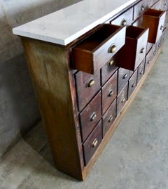 Wooden Multi Drawer Apothecary Cabinet, circa 1910