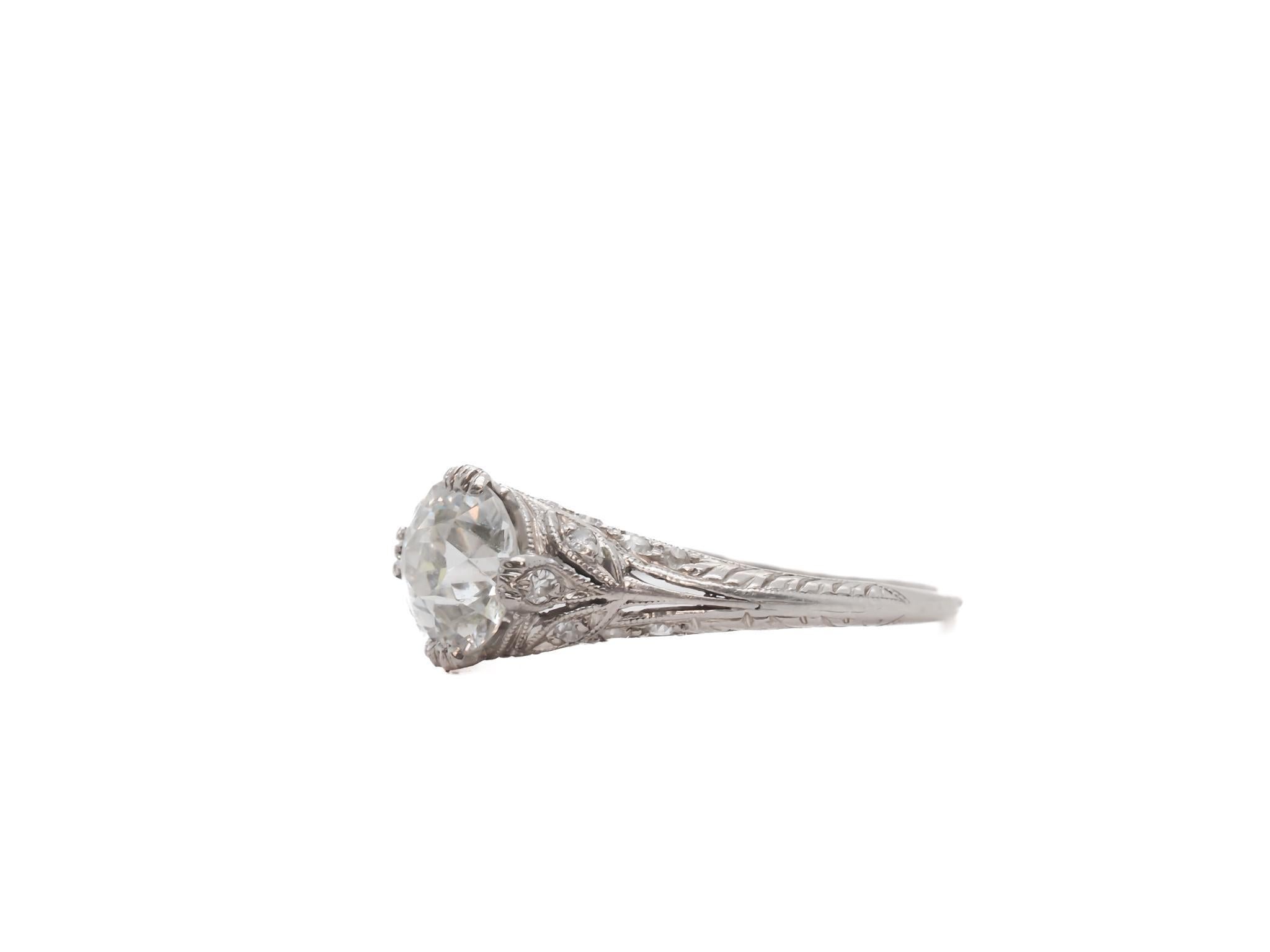 Anello di fidanzamento in platino con diamante europeo antico CIRCA 1910 GIA 1,28ct - VEG#84b

Dettagli dell'articolo:
Anno: 1910
Misura dell'anello: 6.5
Tipo di metallo: Platino [Con marchio di garanzia e Test Test].
Peso: grammi

Dettagli del