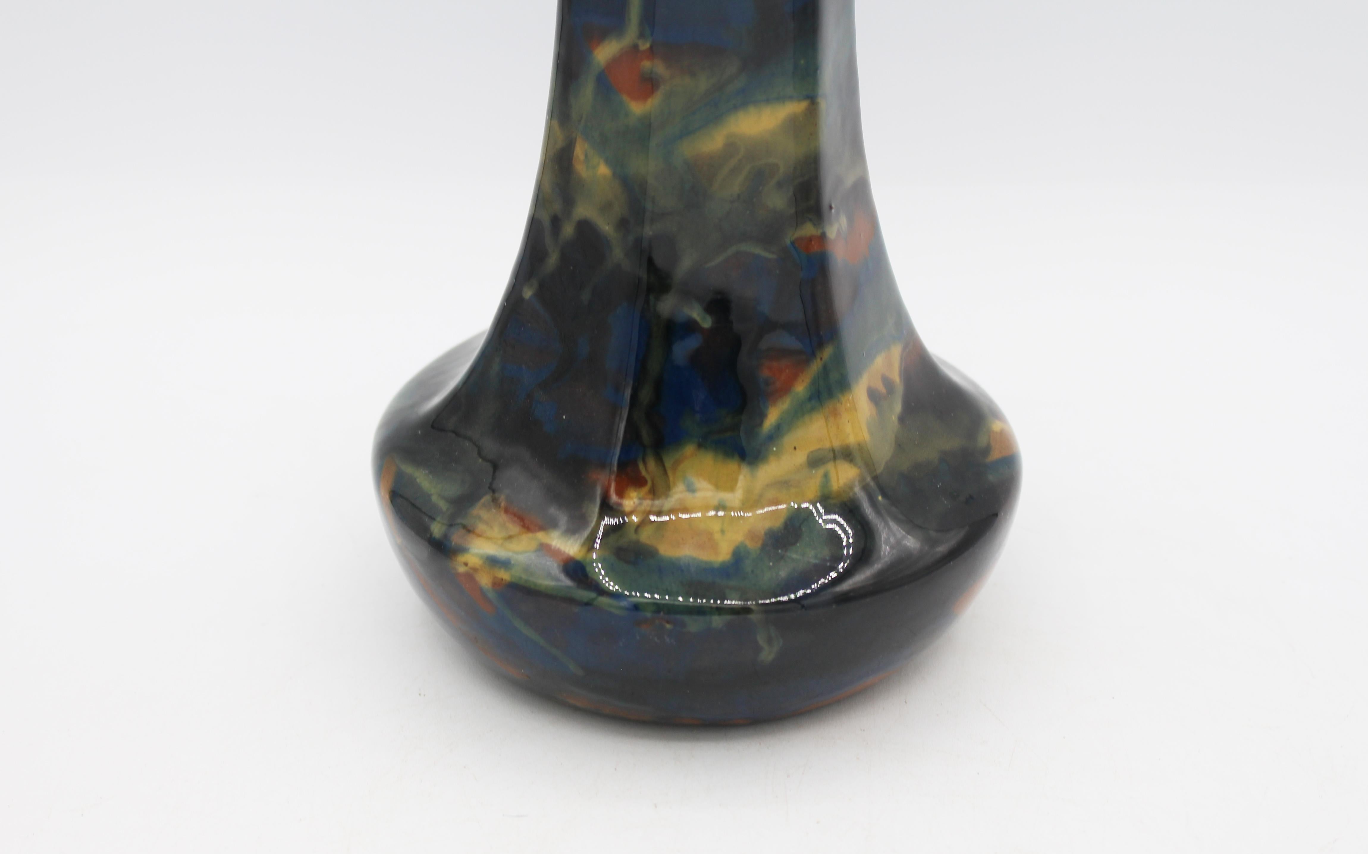 Other Circa 1912-1921 Peters & Reed Pottery Hexagonal Vase For Sale