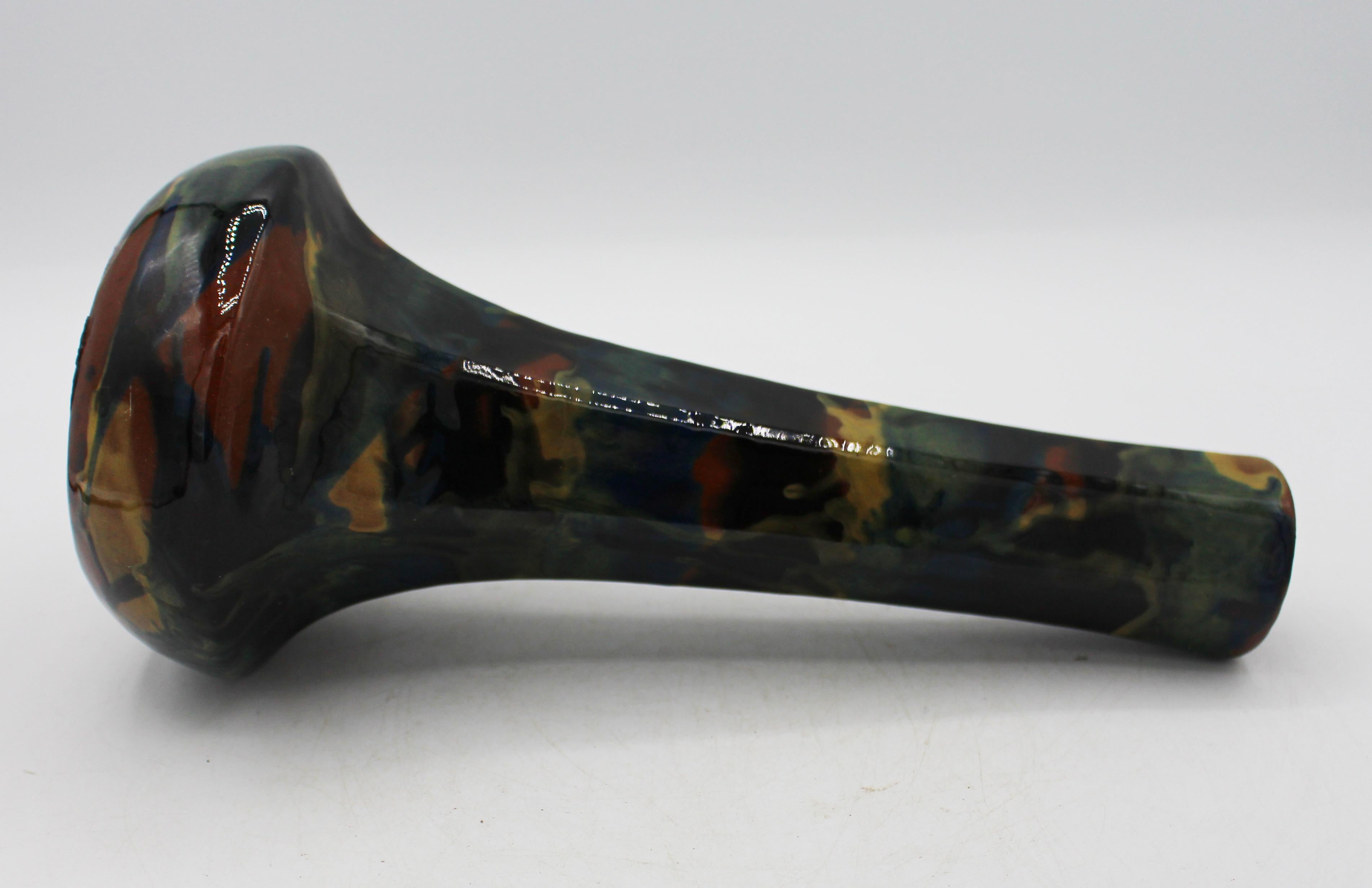 Circa 1912-1921 Peters & Reed Pottery Hexagonal Vase For Sale 1