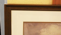 Circa 1914 English Village Scene Watercolor by Max Ludby