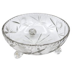 American Cut Glass Fruit Bowl, circa 1915