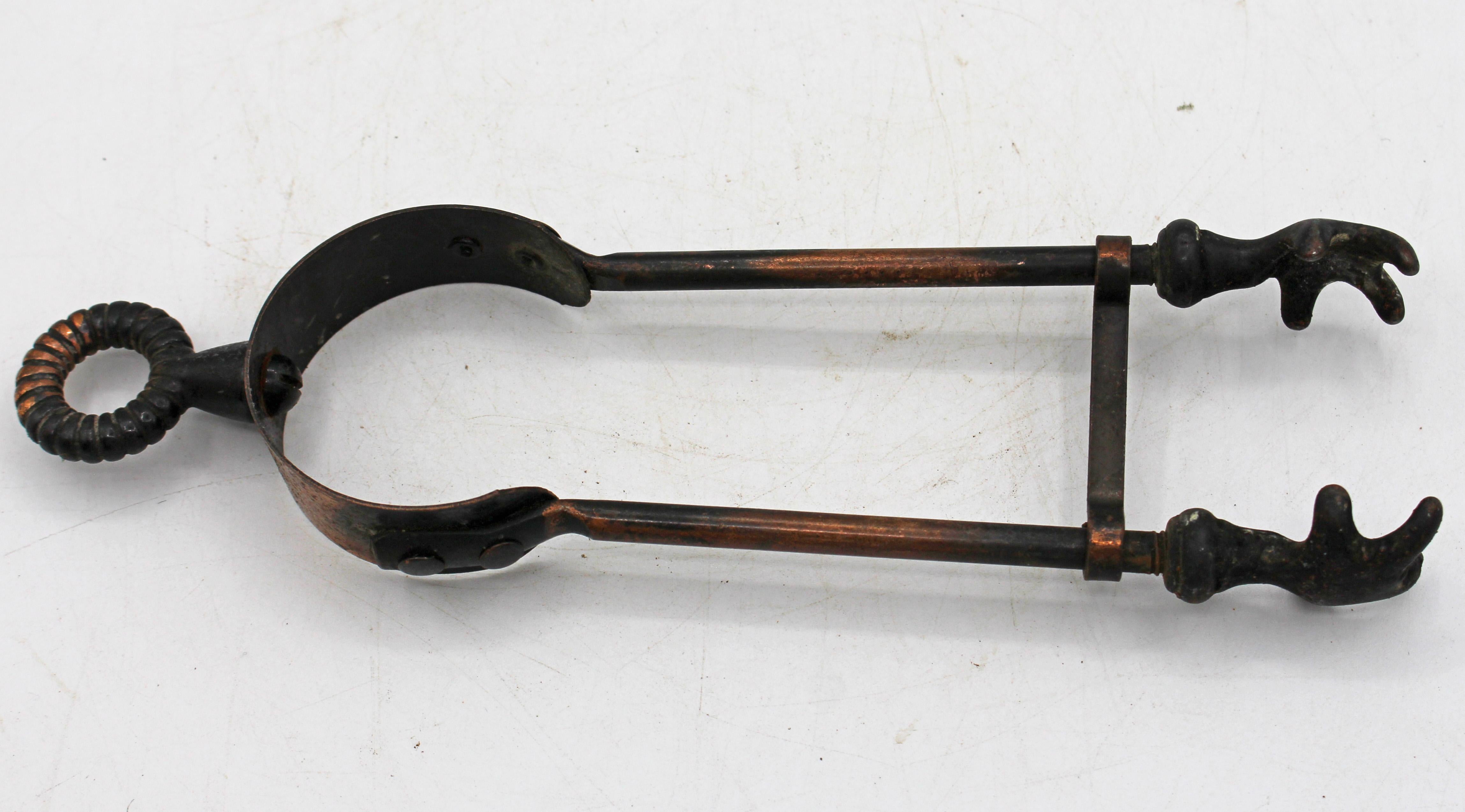 CIRCA 1920-30er Jahre Englisch Schiff Companion Feuer Werkzeug Set im Angebot 3