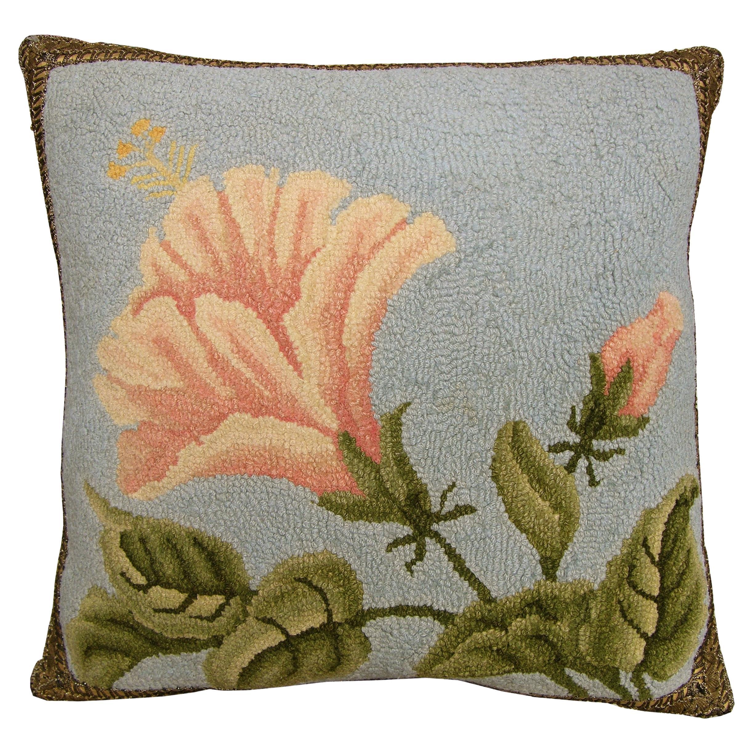 Circa 1920 Antique American Hook Pillow For Sale