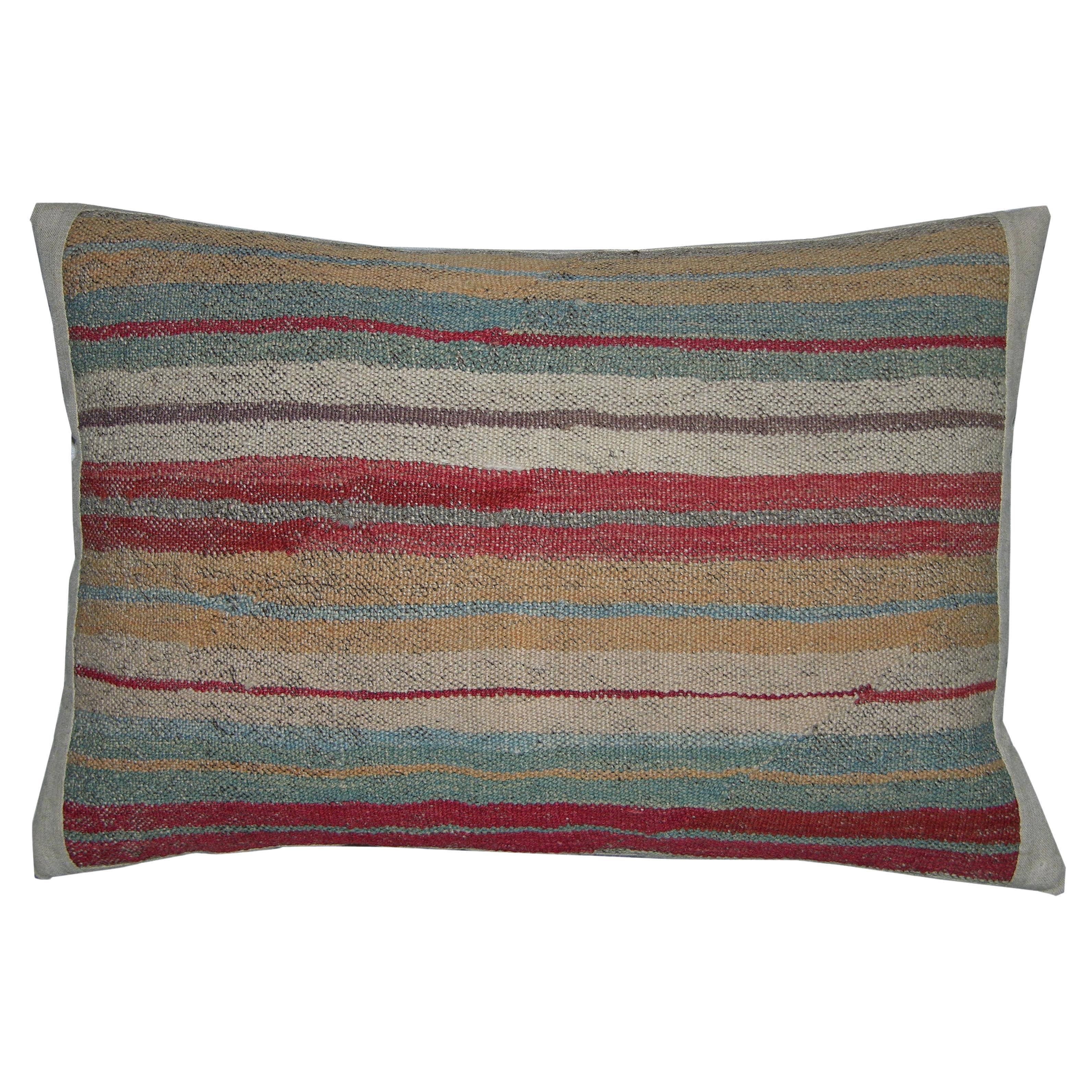 Circa 1920 Antique Kilim Pillow For Sale