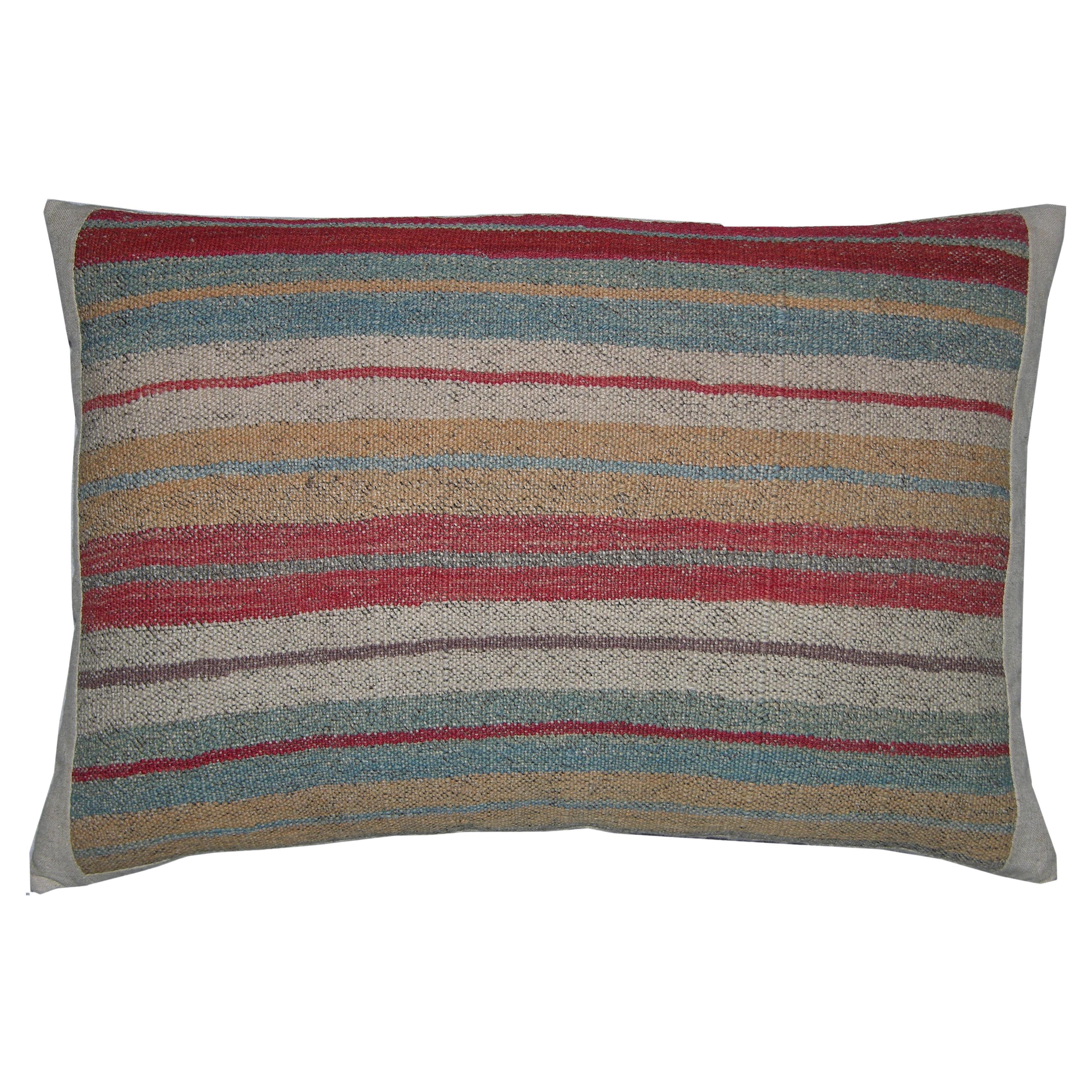 Circa 1920 Antique Kilim Pillow For Sale