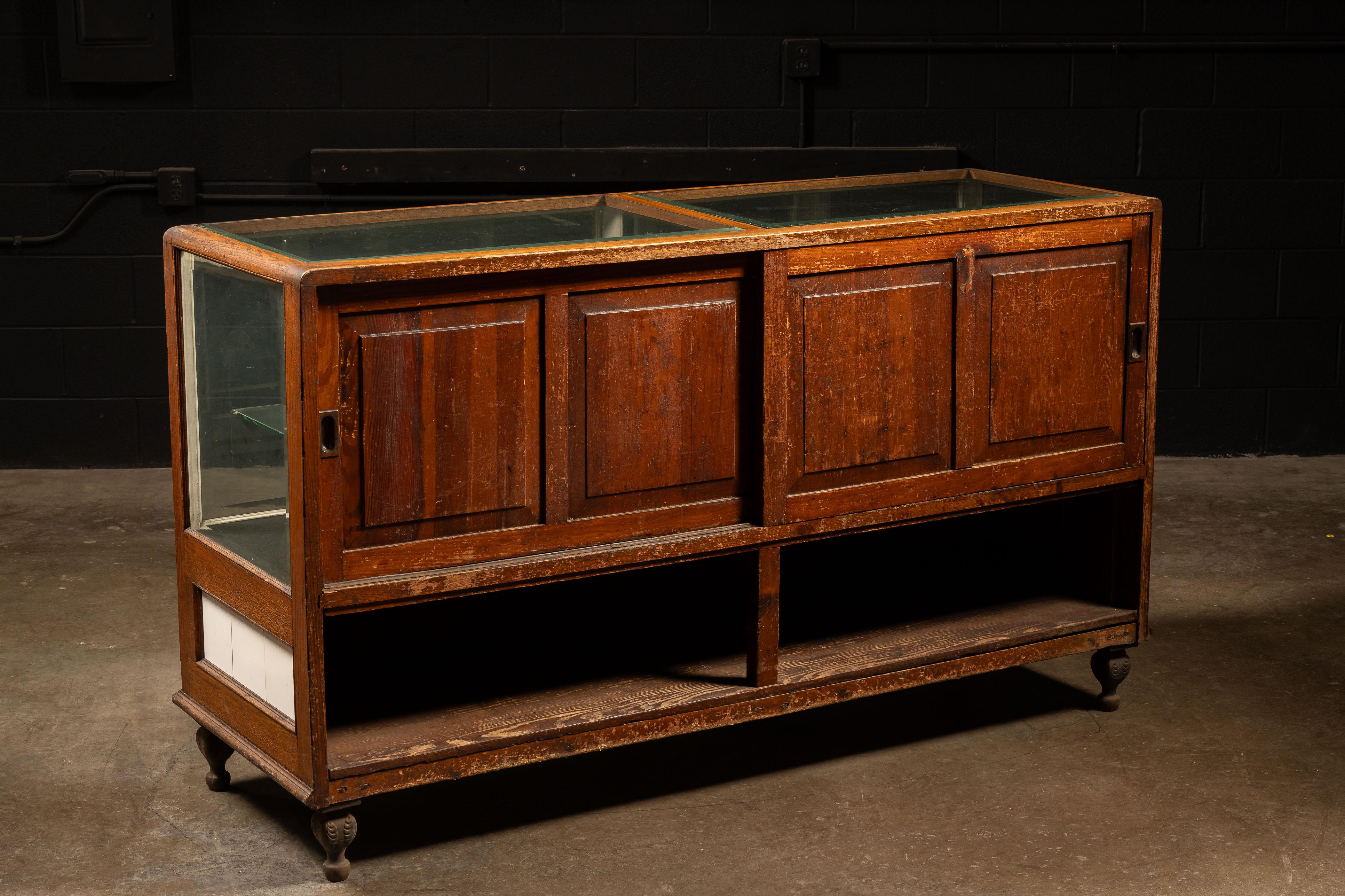 Wood circa 1920 Bromann Brothers Mercantile Display For Sale
