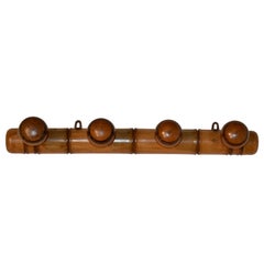 Circa 1920 French Cherry Hat Rack