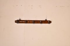 Circa 1920 French Elm Coat or Hat Rack