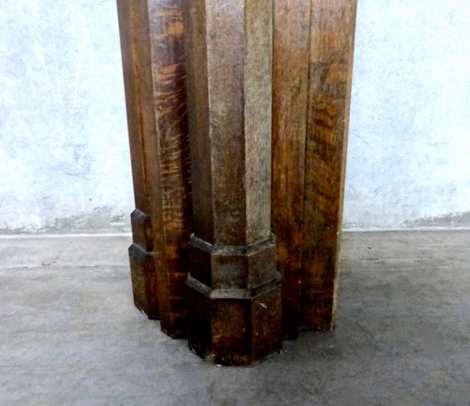 Large Oak Arts And Crafts Fireplace Mantel Surround Circa 1920 At