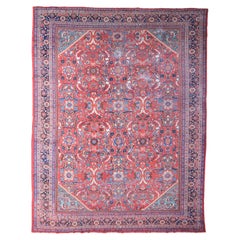 Circa 1920 Persian Mahal Carpet - Persian Wool Carpet, Vintage Carpet