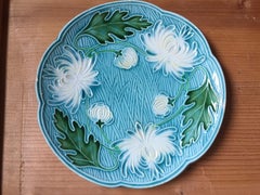Two Antique Villeroy & Boch Majolica ceramics plates, circa 1920