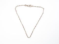 Circa 1920s 14K White Gold Antique Chain