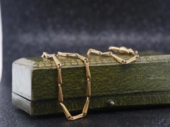 Circa 1920s 14K Yellow Gold Antique Chain 14.75 Inch