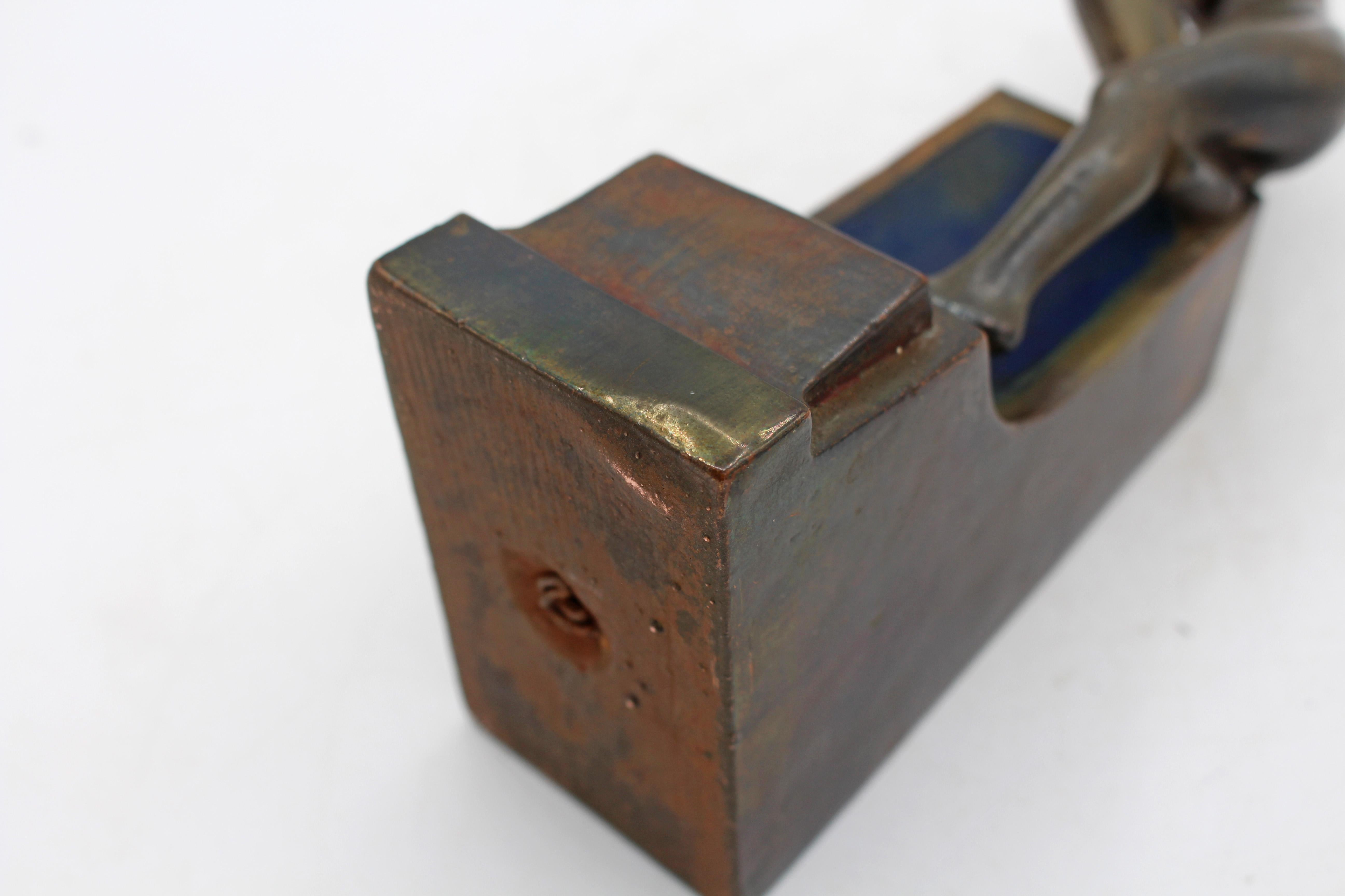 CIRCA - Paire de serre-livres en bronze Pompeian Bronze à figures nues assises en vente 7