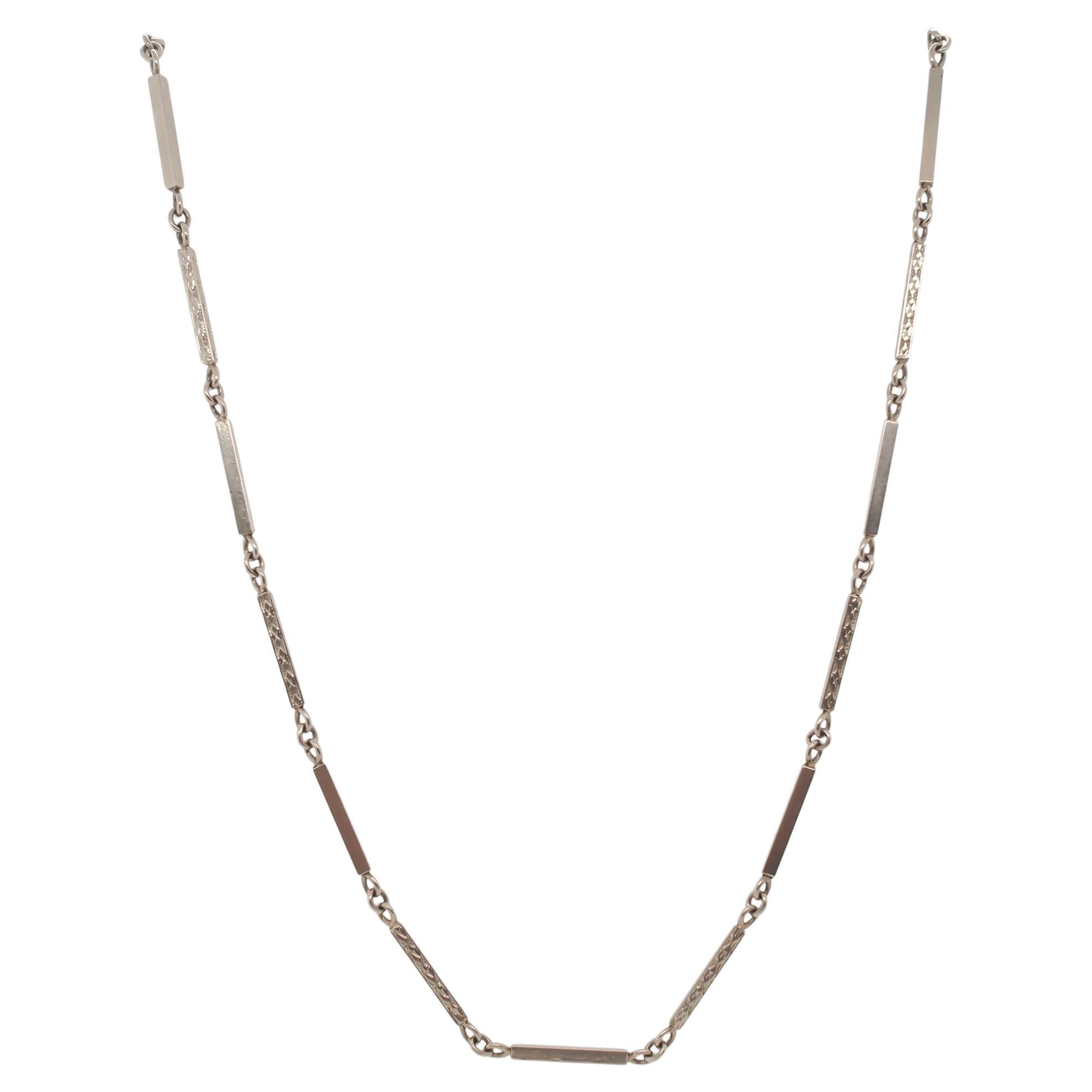 Circa 1920s Antique Chain with Stations 13.5 inch