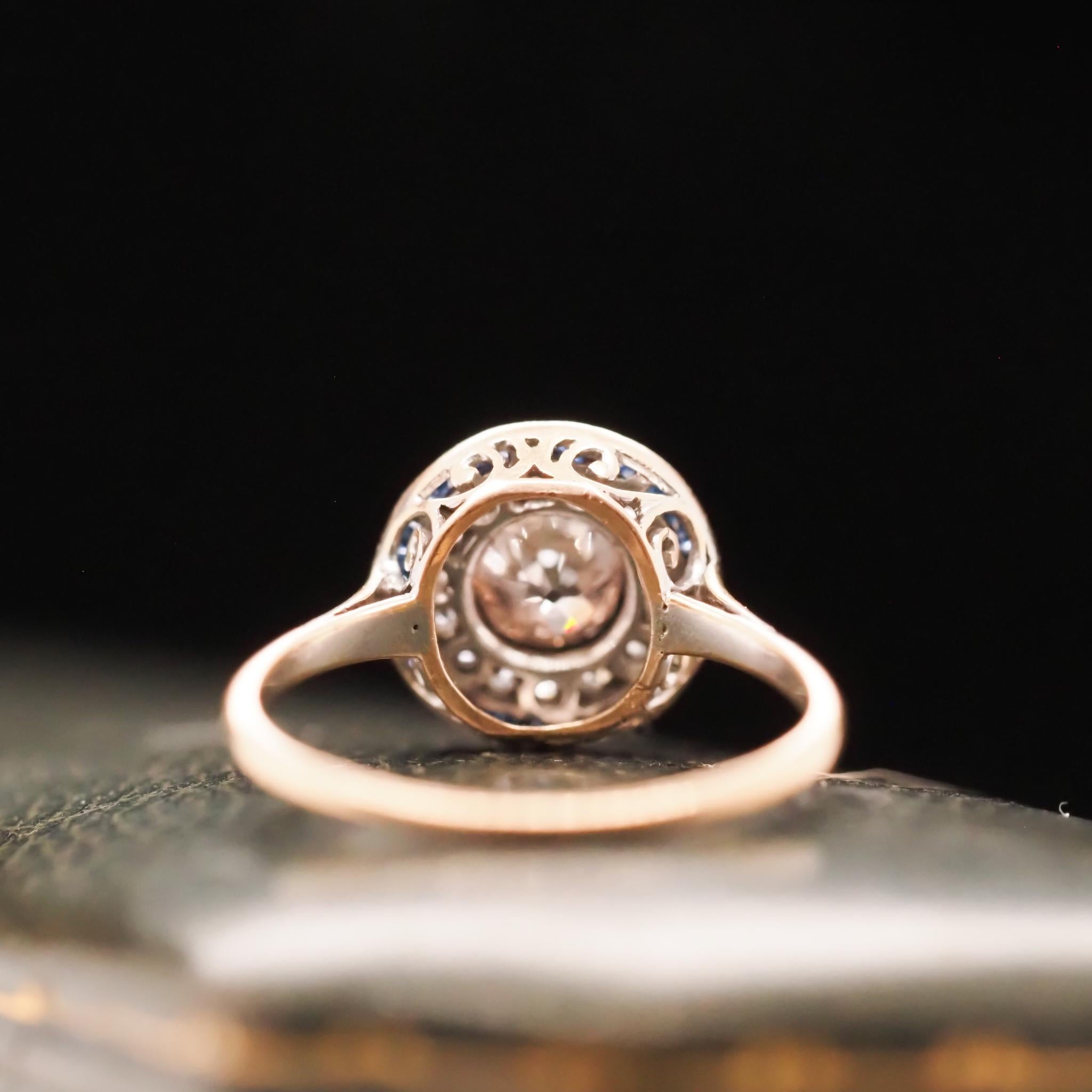 Year: 1920s
Item Details:
Ring Size: 6.25 (Sizable)
Metal Type: 14K Yellow Gold [Hallmarked, and Tested]
Weight: 2.4 grams
Diamond Details: Center Diamond: .55ct, Old Mine Brilliant, Fancy Light Brown, VS Clarity.
Side Stone Details: Old European