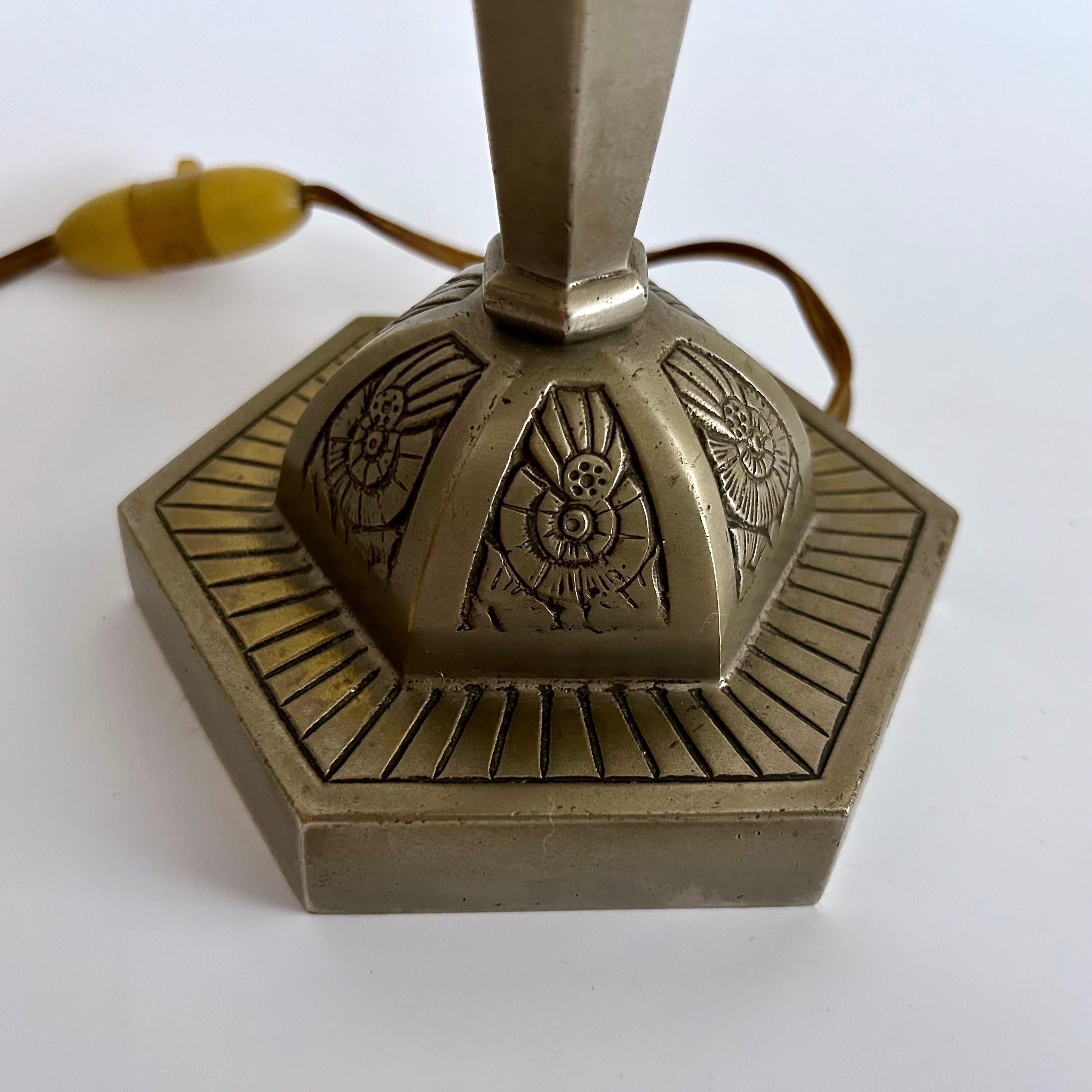 Circa 1920s Art Deco Table Lamp For Sale 1