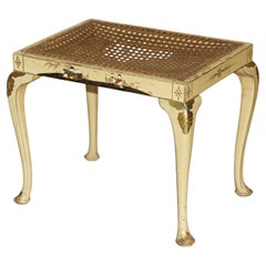 CIRCA 1920'S CHINESE CHINOISERIE HAND PAINTED DRESSiNG TABLE STOOL PART OF SUITE