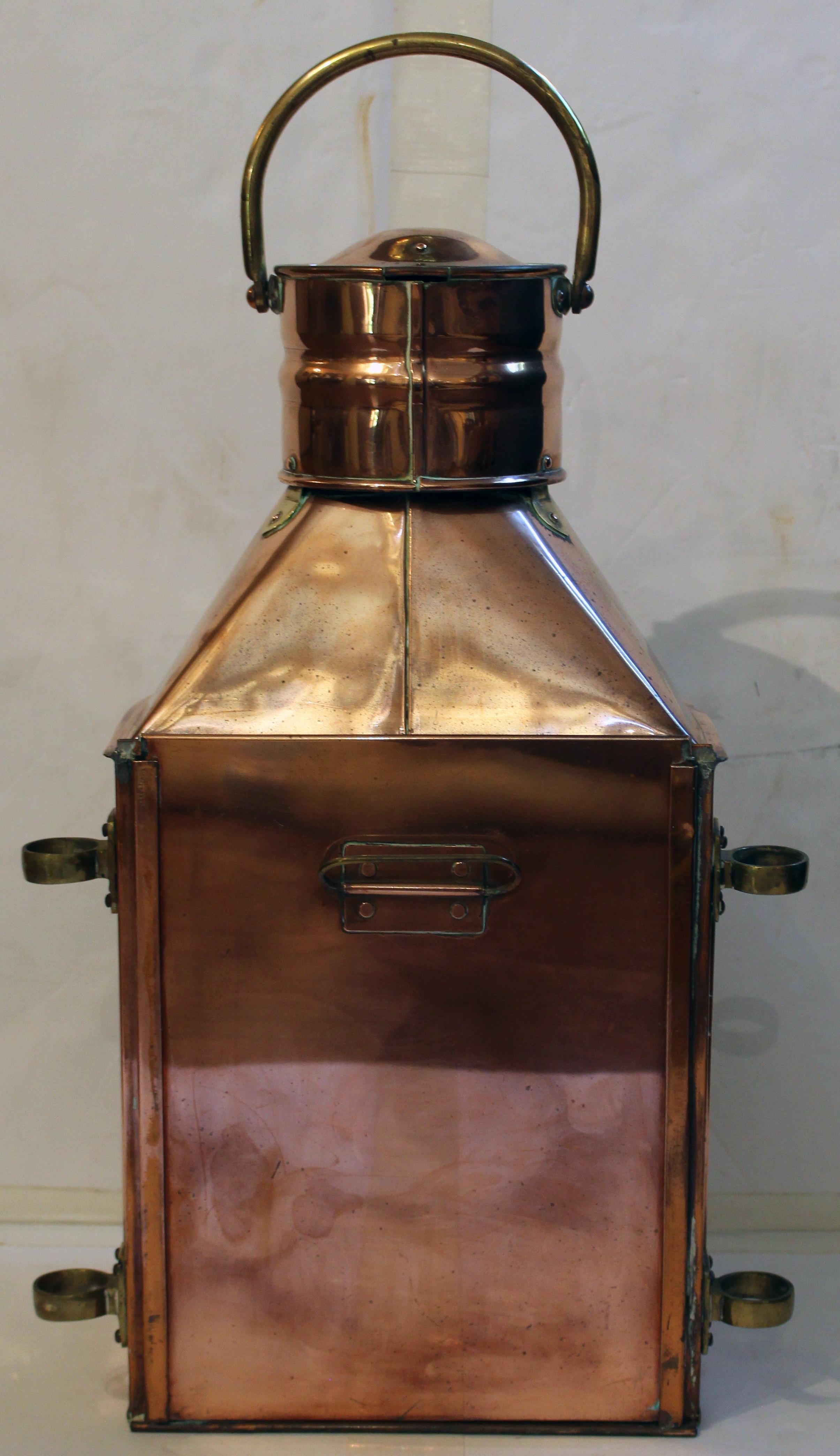 Art Deco Circa 1920s English Ship's Masthead Lantern For Sale