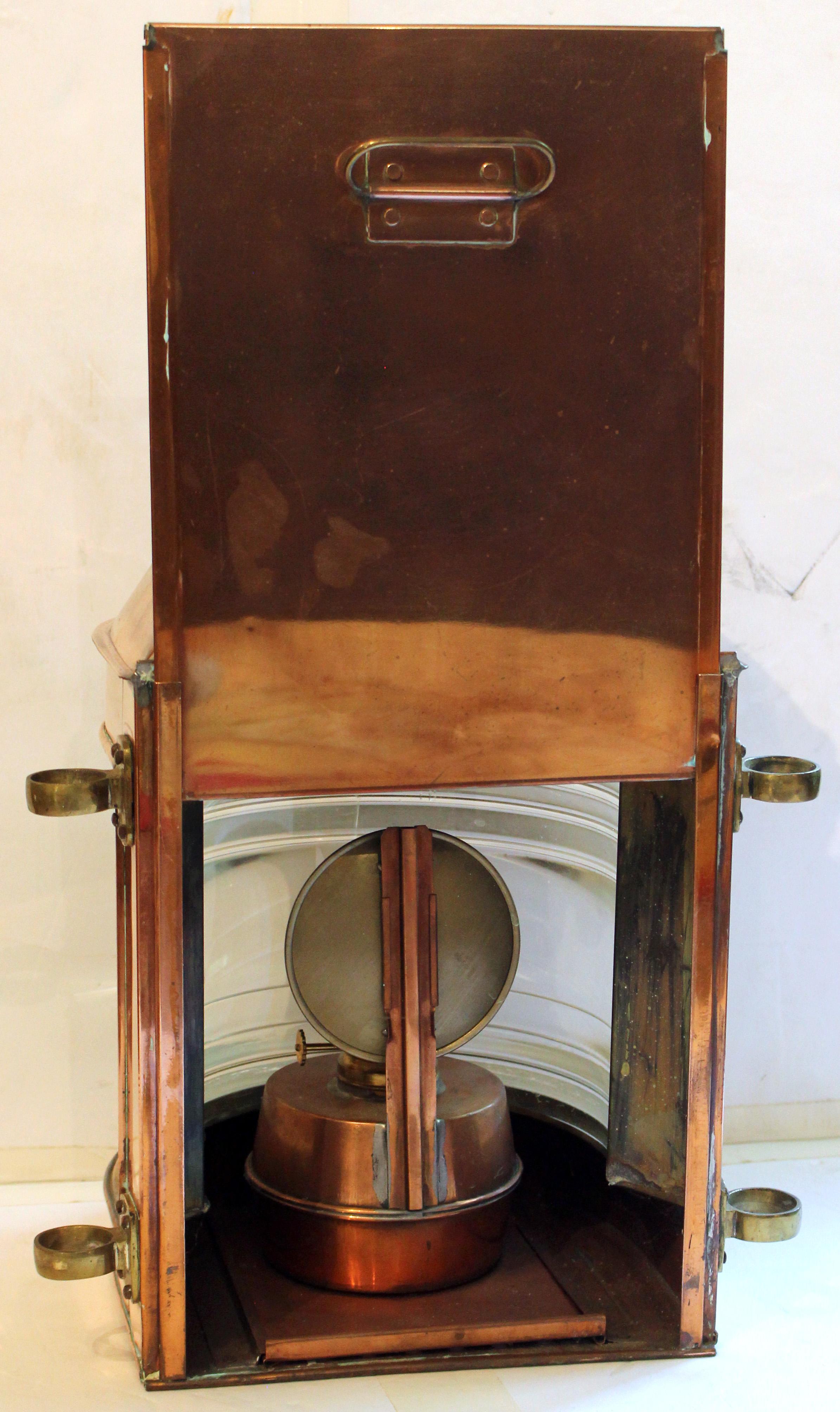Circa 1920s English Ship's Masthead Lantern For Sale 1