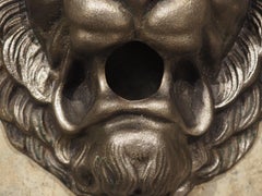 Circa 1920s French Cast Iron Lion Fountain Feature, Spout