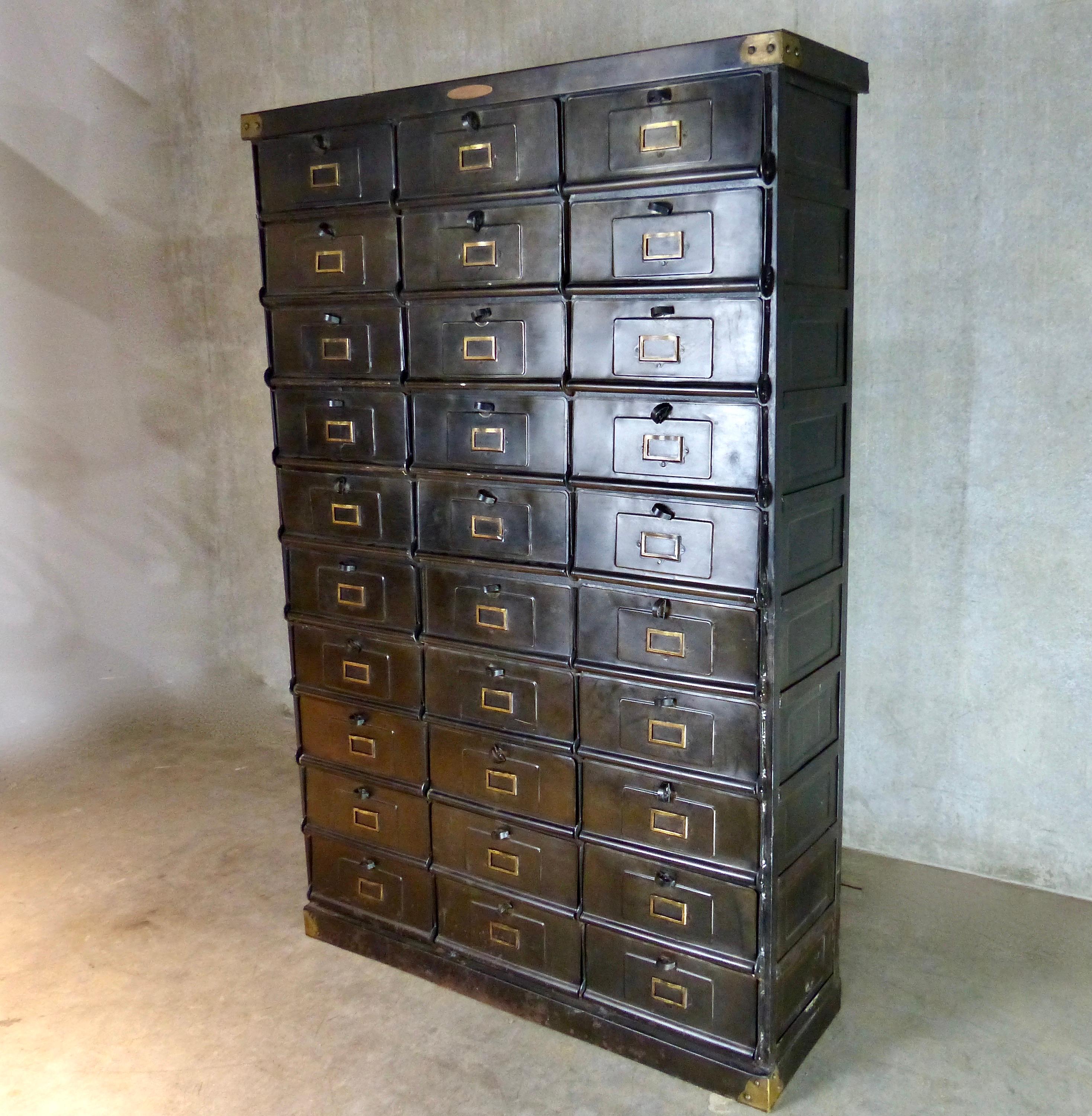 French Steel Cabinet by Stratfor of Strasbourg, circa 1920s 4