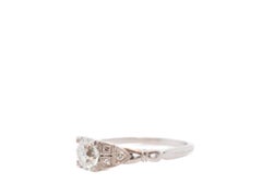 Circa 1920s GIA .99ct Old European Brilliant Diamond Engagement Ring